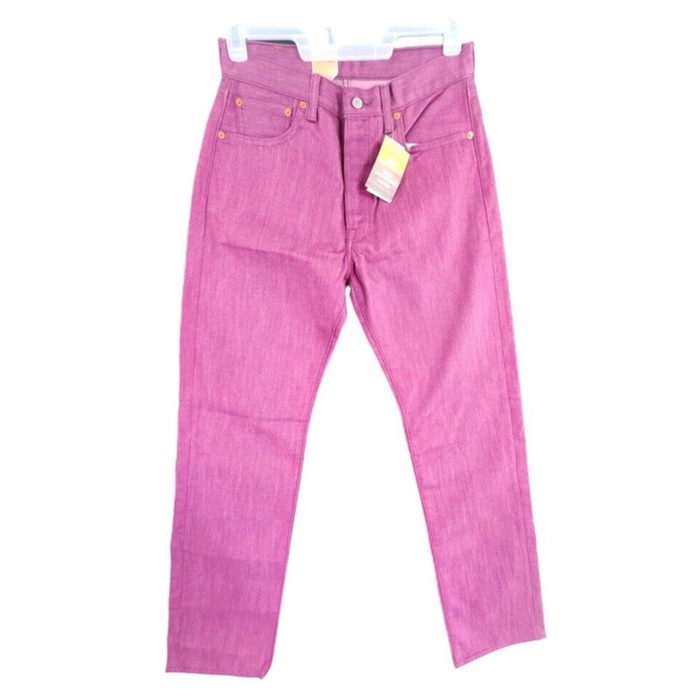 Levis 501xx Shrink To Fit Zip Fly Rigid Purple Denim Jeans Mens 31x34 NWT $89